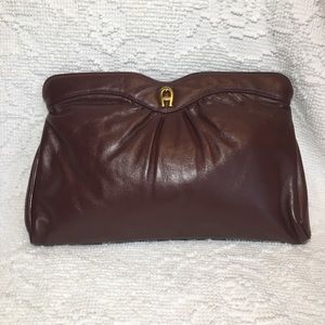 Vintage Etienne Aigner Pouch Clutch w/Strap